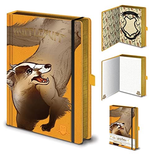 Image of Harry Potter - Intricate Houses Hufflepuff - Notebook A5 Format - Size 15 x 21 cm