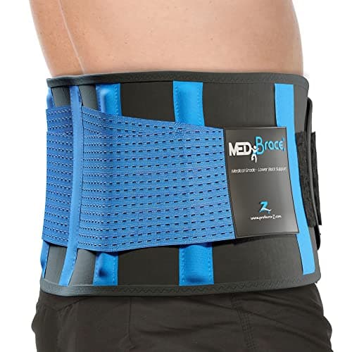 Image of MEDiBrace Back Support Belt Back Brace for Lower Lumbar Pain Relief for Men and Women - Medical Grade Orthopaedic Waist Compression for Sciatica Nerve, Scoliosis, Disc or Lifting at Work