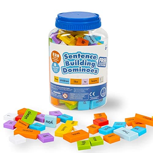 Image of Learning Resources Sentence Building Dominoes, packaging may vary