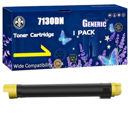 Image of 7130dn Toner Cartridge Compatible for Dell 7130cdn 7130dn Printers, Black High Yield 26000 Pages Printer Accessories (1 Pack Yellow)