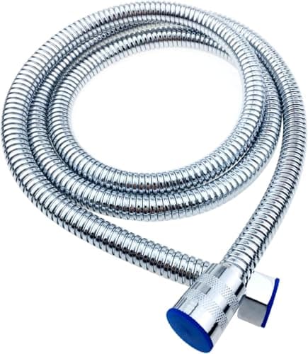 Image of YOXITIXOY Anti Burst Shower Hose 1.5m, 3 Layers Stainless Steel Replacement Shower Hose, Anti-Kink and Leak-Proof, High Pressure Resistance, Easy DIY Replacement, Universal G 1/2 Connection. (1.5M)