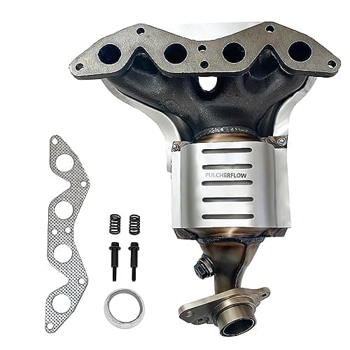 Image of PulcherFlow Catalytic Converter Compatible with 2001 2002 2003 2004 2005 Honda Civic 1.7L High Performance (EPA Compliant)