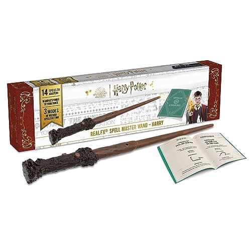Image of WOW! STUFF Harry Potter Real FX Wand | light & sound voice activated wand | Official Wizarding World Harry Potter Gifts and Toys | Role Play Dress-up Costume Accessory for Fans and Children, Ages 6+