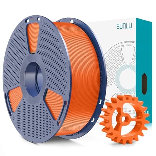 Image of SUNLU PLA+2.0 Filament, Upgrade PLA+ 1.75mm, Tougher and Stronger, Neatly Wound 3D Printer Filament, Dimensional Accuracy +/-0.02mm, Sunny Orange