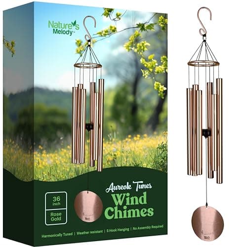 Image of Nature's Melody 36" Aureole Tuned Wind Chime (Rose Gold)
