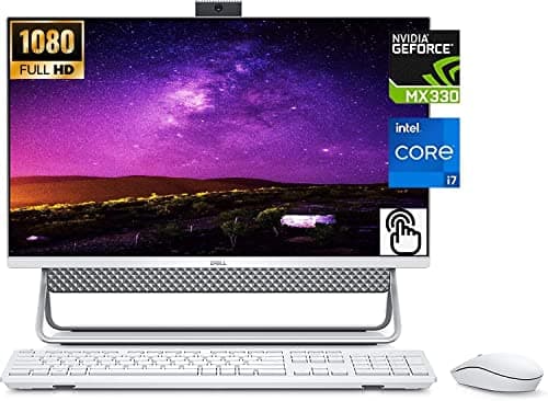Image of Dell Inspiron 27 7000 Series Touchscreen All-in-One Desktop, 11th Gen Intel Core i7-1165G7, 16GB RAM 512GB SSD+1TB HDD, GeForce MX330, Wireless Keyboard & Mouse Combo, Windows 11 Home