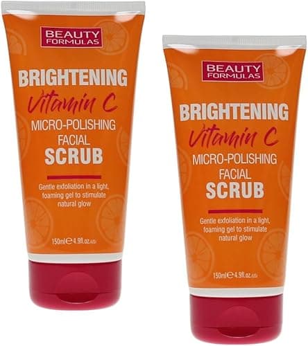 Image of Beauty Formulas Brightening Vitamin C Facial Scrub, 150ml, Pack of 2