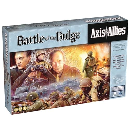 Image of Renegade Game Studios Axis & Allies: Battle of the Bulge – WWII Strategy Board Game, Hex-Based Combat, 130+ Miniatures, 2-Player Tactical Warfare, Ages 14+