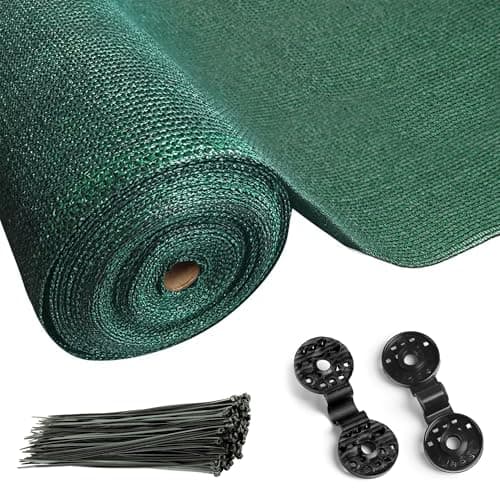 Image of FB FunkyBuys Garden Screening 1x10m for Outdoor Protection - Privacy Screen & Summer-friendly Privacy Netting for Balcony & Patio - Tear Resistant Windbreak Fence Screening GREEN, 90gsm
