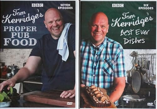 Image of TOM KERRIDGE 1-2 COMPLETE COLLECTION / 1. TOM KERRIDGE'S PROPER PUB FOOD / 2. BEST EVER DISHES = ULTIMATE 2x DVD UK SET