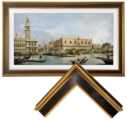 Image of Samsung The Frame TV Bezel/Mounts Modern black,Compatible ONLY with Samsung The Frame TV 65"(Fits 2021-2026 models, model codes:65LS03A/B/C/D/FA/FW) (Gilded Noir, 65-LS03)