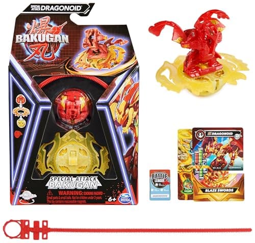 Image of BAKUGAN, Special Attack Dragonoid, Spinning Collectible, Customisable Action Figure and Trading Cards, Kids’ Toys for Boys and Girls 6 and up
