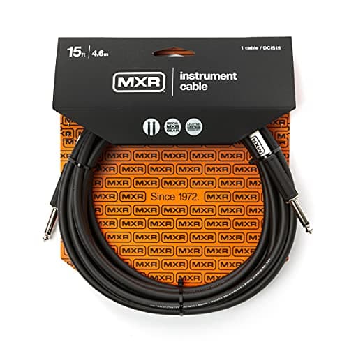 Image of MXR DCIS15 Cable- Instrument Cable - Each,Black - 15ft - 1.5m - 4.6m