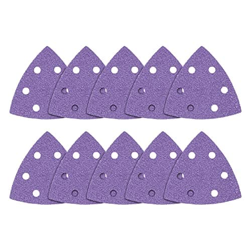 Image of Trend Zirconium 93mm Delta 40 Grit Abrasive Sanding Sheets, AB/OSC/40Z, Pack of 10