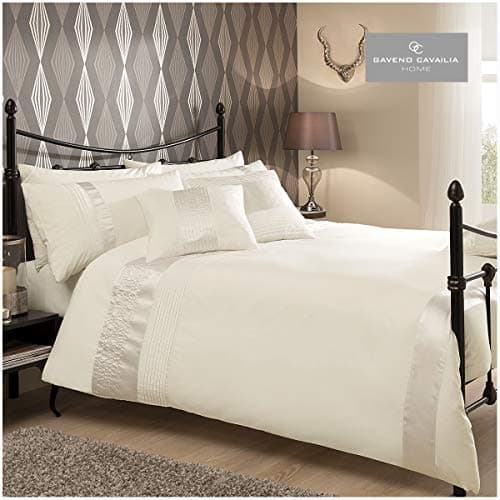 Image of Gaveno Cavalia Signature Collection Caprice Duvet Set with Cover and Pillow Case, Cream, Double