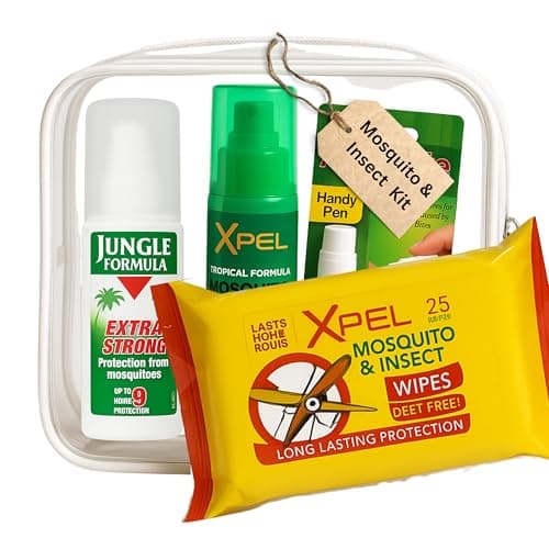 Image of Mosquito Repellent Kit, 1 x XPELMosquito & Insect Repellent, 1x Jungle Formula Spray, 1x XPELMosquito Wipes 1x Bite Handy Pen 14ml | 4 Pack Travel kit, Quick Insect Bite Relief & Sting Swelling