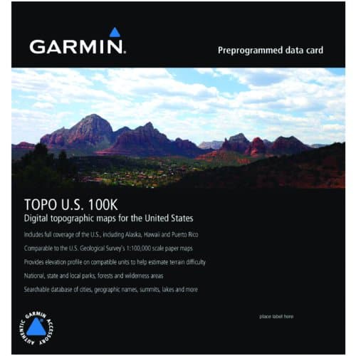 Image of Garmin 010-C 1042-00 Topo U.S. 100 k topographic map