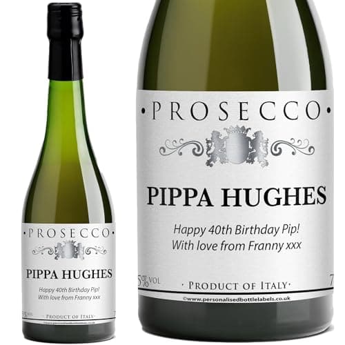 Image of Personalised Prosecco 75cl 11% ABV with FREE Gold Gift Box. Any Name & Message for Any Occasion.