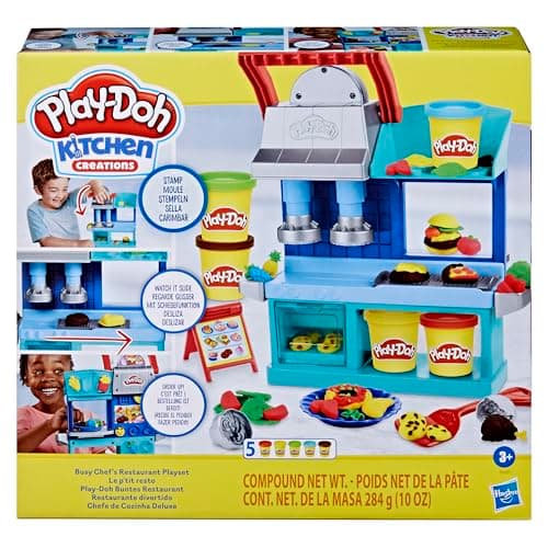 Image of Play-Doh Kitchen Creations Busy Chef's Restaurant Playset