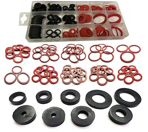 Image of Simply Products 141pc Sealing Washer Set Rubber & Fibre Washer Assorted Set Kit Plumbing Plumber