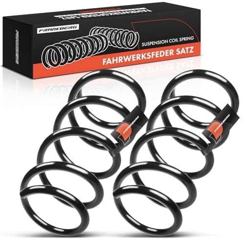 Image of Frankberg 2x Coil Spring Compatible with 500 312_ 0.9L 1.2L Petrol Hatchback 2010-2021 500 312_ 1.3 D Multijet Hatchback 2007-2021 Replace# 51805424