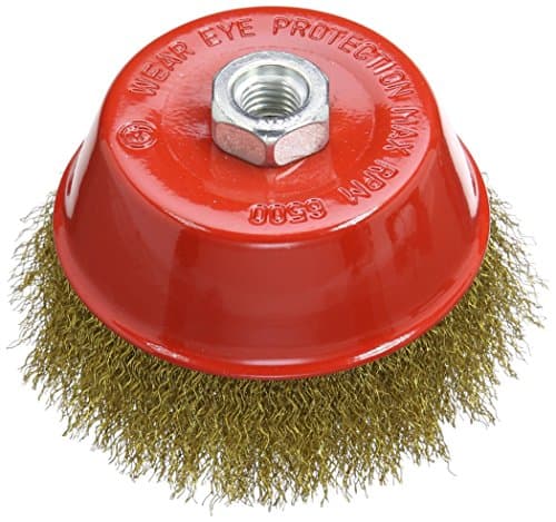 Image of Silverline 868900 Brassed Steel Crimp Cup 125 mm