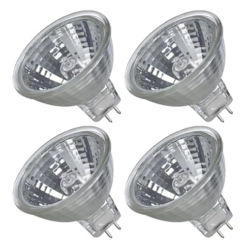 Image of MR16 Halogen Bulbs 35W 12V GU5.3 Bi-Pin Base, Spotlight Bulbs 2 pin, 4Pcs Warm White Dimmable Spotlight Bulbs, Led Bulbs Warm White , Ideal for Ceiling Bathroom and Display Lighting, No Lampshade