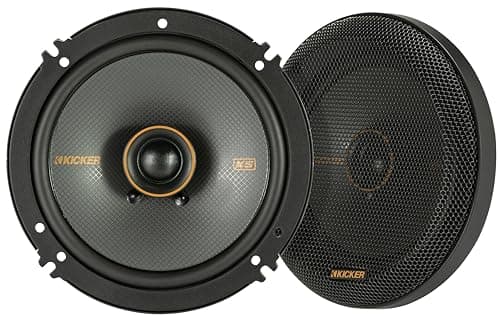 Image of KICKER 51KSC6504 Coaxial Speaker System, 2-Way Design, One (1) Pair, 6.5" (160mm) Polypropylene Woofer/Midrange, 3/4" (20mm) Silk-Dome Tweeters, 100 Watts RMS, 200 Watts Peak