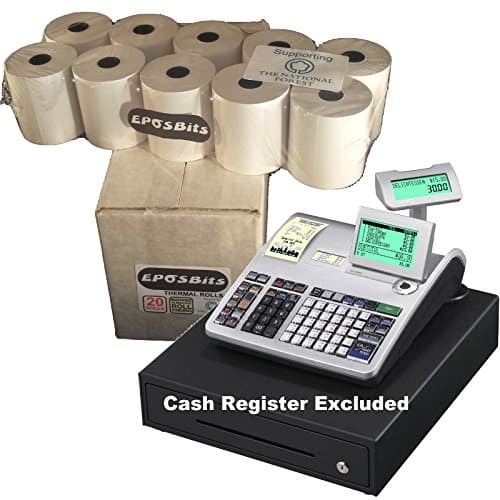 Image of EPOSBITS® Brand Rolls to Fit Casio SE-S3000 SES3000 SES SE S S3000 3000 Cash Register - 20 Rolls