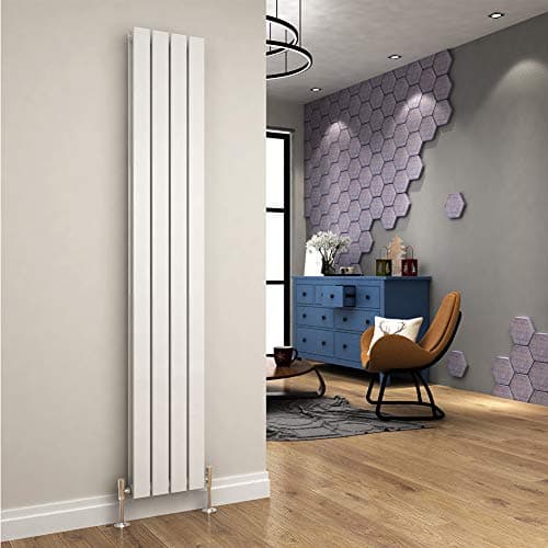 Image of ELEGANT 1800 x 300 mm Designer Vertical Column Radiator White Double Flat Panel