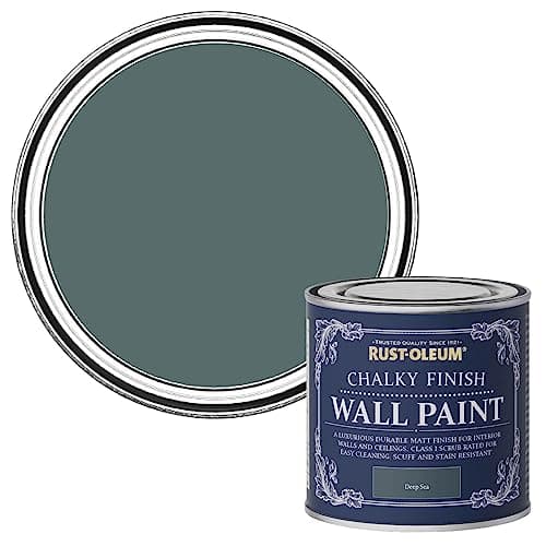 Image of Rust-Oleum Chalky Wall Paint Deep Sea 125ml