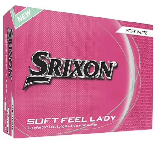 Image of Srixon SOFT FEEL LADY Golf ball for ladies |Low compression and easy high launch|Ultra-soft feel |Ideal for moderate swings and increased precision, White