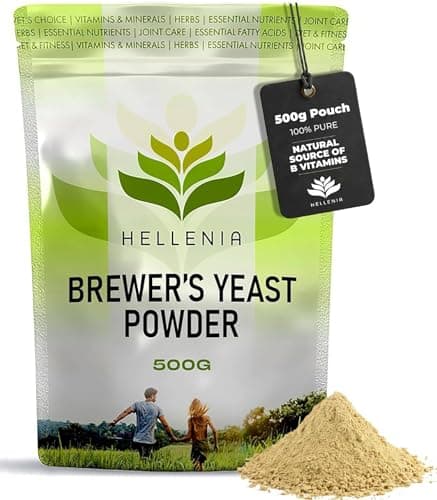 Image of 100% Pure Brewers Yeast Powder - 500g | Natural Source of B Vitamins | Brewer's Yeast Powder, Known as Nature's Wonder Food | Natural Source of Vitamins, Minerals and Amino Acids - Made for Hellenia