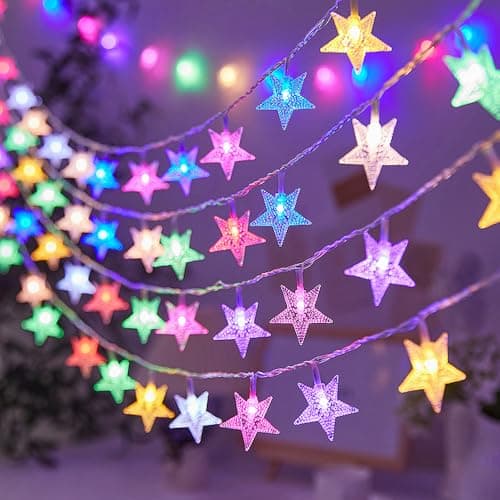 Image of MUCHER String Lights Star Fairy Lights with 6M 40 LED Decorative Lighting for Anywhere (Multicolor)