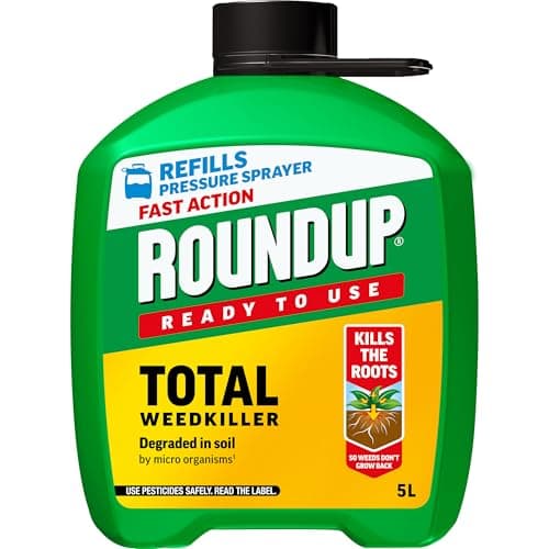 Image of Roundup Fast Action Pump 'N Go Weed Killer 5L Refill, Clear, 112113