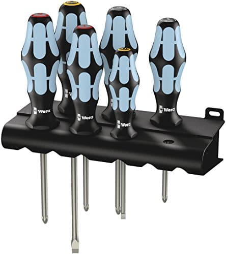Image of Wera - Kraftform Plus Stainless Steel Screwdriver Set (Slotted/Phillips/Pozi)