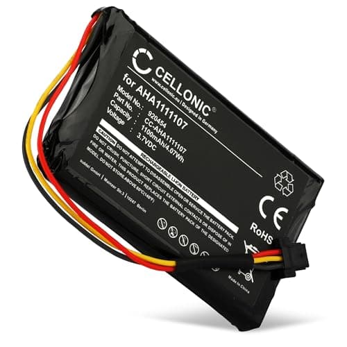 Image of CELLONIC 1x Battery for GPS/Navigation Compatible with TomTom Go 600, Go 610, NAVIGATOR 6, AHA11111010 - (1100mAh, 3.7V)