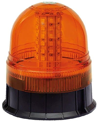 Image of Maypole 12/24V 40x3W LED Amber Flashing Warning 3 Bolt Fixing Beacon Vans, Tractors, Recovery Vehicles, Forklifts
