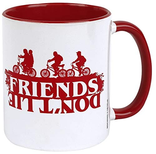 Image of Pyramid International Stranger Things Ceramic Mug with Friends Don't Lie Graphic in Presentation Box - Official Merchandise