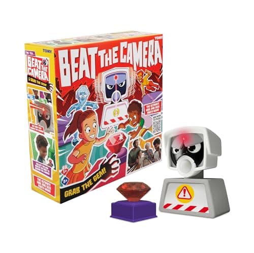 Image of TOMY Games Beat the Camera - Sneak Past Security, Steal Gem, Disable Alarm - Treasure Hunt Birthday Party and Family Indoor Games - for Kids +3 Years