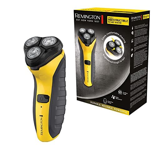 Image of Remington Virtually Indestructible Men's Electric Shaver (Cordless, Wet & Dry, Rotary Shaver, Pop-up Detail Trimmer, 3-Day Stubble Styler Guard, USB Charging, 60-Minute Usage, 4-Hour Charge) PR1855