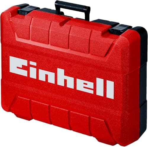 Image of Einhell E-Box M55 Storage Case - Power Tool Box, Stackable, Splash-Proof, Protective Storage And Transport Of Tools And Accessories - 550 x 400 x 150mm Empty Case With Foam Inserts