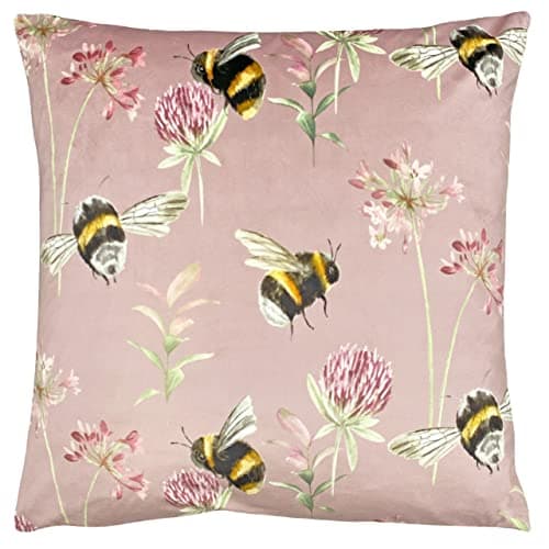 Image of Evans Lichfield Country Bee Garden Polyester Filled Cushion, Polyester, Heather