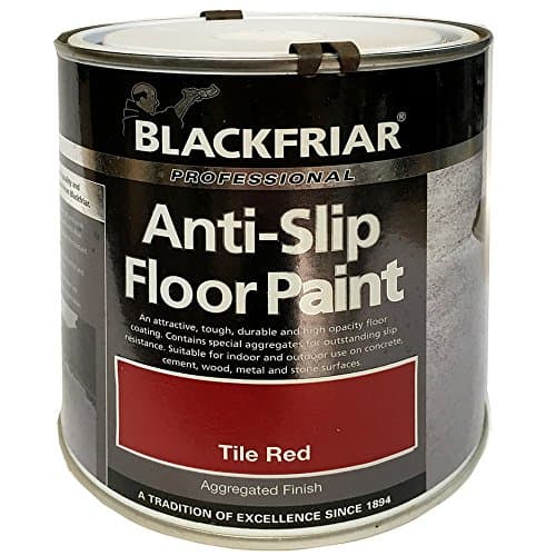Image of Blackfriar Anti-Slip Floor Paint Indoor or Outdoor 1 Litre Tile Red