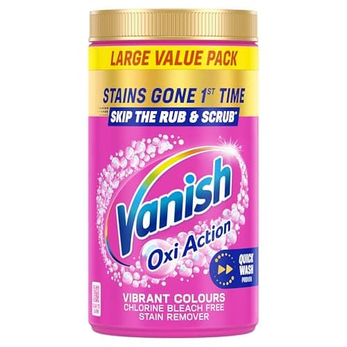 Image of Vanish Gold Oxi Action Stain Remover Powder for clothes, 1.5kg, No Pre-Treat Needed, Safe on Colours & Whites