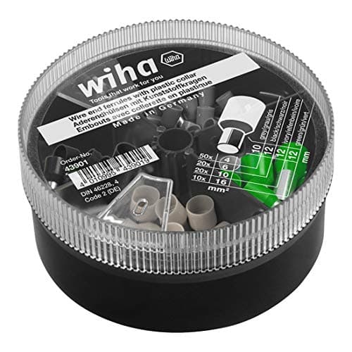 Image of Wiha WIH-43901 43901-Extremo del Cable Con Cuello de Plástico Juego Ref C000B100 Black