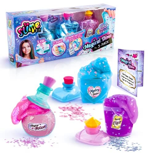 Image of Magical Slime 3 Pack, Colour Reveal DIY Slimes, Potion Bottle Shakers, Potion Recipes & Decorations! Gifts for kids Ages 6+. | So Slime