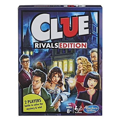 Image of Hasbro Cluedo Board Game - Edition for Rivals, One-to-One for 2 Players, Fast Classic Detective Game for Children from 8 Years: Discover Who Committed the Crime