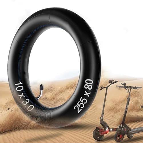 Image of GLDYTIMES 10x3 Tyre 255x80 80/65-6 Rubber Inner Tube Fit for Zero 10x/ Apollo Pro/Kugoo M4 Pro Electric Scooter Go karts ATV Quad Speedway, Anti-explosion Replacement Tyre with 90 Degree Valve