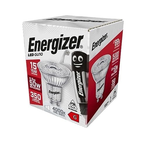 Image of Energizer Dimmable LED Energy Saving Lightbulb, GU10, 5.5 W, Cool White
